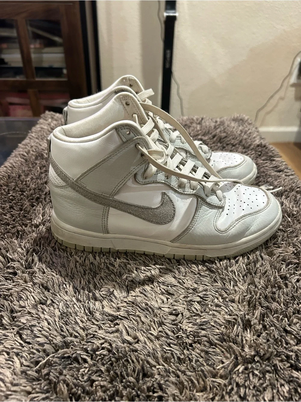 Nike Kids White High-Top Sneakers